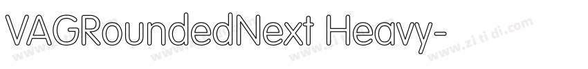 VAGRoundedNext Heavy字体转换